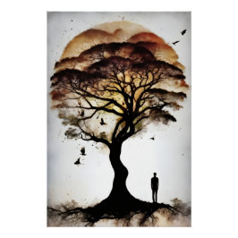 De Boom der Stille Geheimens Perfect Poster