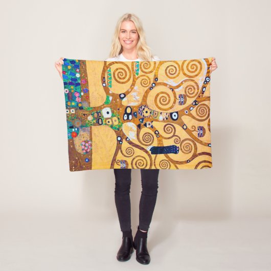 De Boom des Levens (detail), Klimt Fleece Deken (In situ)