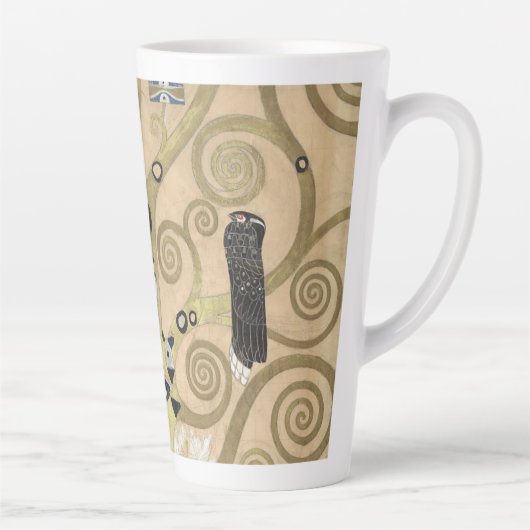 De Boom des Levens, Gustav Klimt Olie Schilderij  Latte Mok (Rechts)