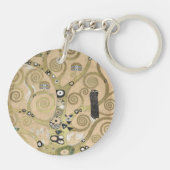 De Boom des Levens, Gustav Klimt Olie Schilderij Sleutelhanger (Achterkant)