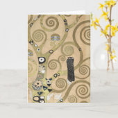 De Boom des Levens, Gustav Klimt olieverfschilderi Kaart (Gele Bloem)