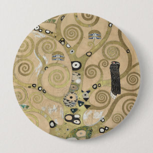 De Boom des Levens, Gustav Klimt olieverfschilderi Ronde Button 4,0 Cm