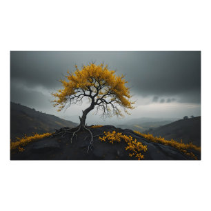 De boom foto afdruk