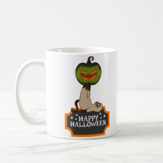 De boom gosh , halloween koffiemok (Links)