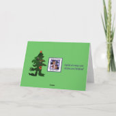 De boom hangen-UPS van het monster door Anjo Lafin Feestdagen Kaart (Achterkant)