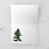 De boom hangen-UPS van het monster door Anjo Lafin Feestdagen Kaart (Binnen)