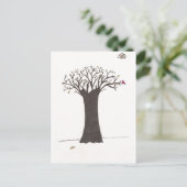De boom in Herfst Briefkaart (Staand voorkant)
