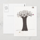 De boom in Herfst Briefkaart (Voorkant / Achterkant)