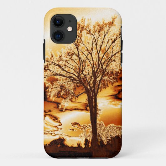 De boom in Molten Gold iPhone 5 hoesje (Achterkant)