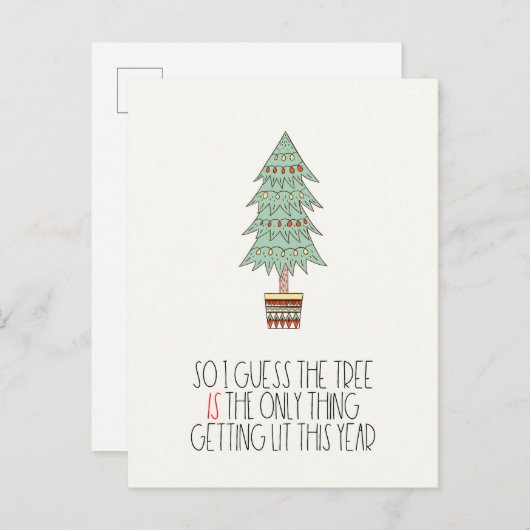 De boom is het enige wat wordt aangestoken Grappig Briefkaart (Voorkant / Achterkant)