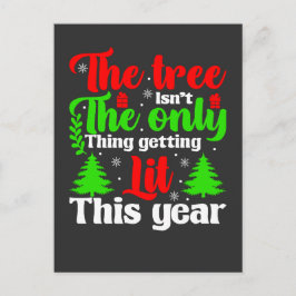 De boom is niet het enige dat dit jaar wordt aange briefkaart