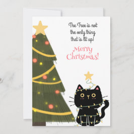 De boom is niet het enige dat oplicht feestdagenkaart