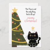 De boom is niet het enige dat oplicht feestdagenkaart (Voorkant / Achterkant)