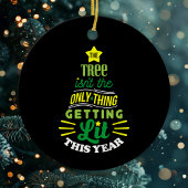 De boom is niet het enige dat weg wordt keramisch ornament