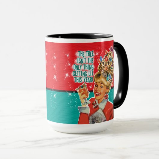 De boom is niet het enige dat wordt aangestoken mok (Voorkant rechts)