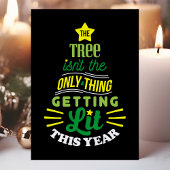 De boom is niet het enige wat schimmig wordt feestdagen kaart