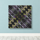 De boom is 's nachts canvas afdruk (Insitu (Houten vloer))