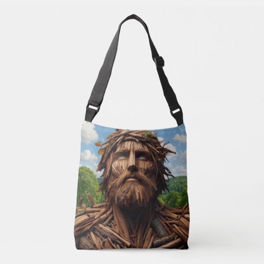De Boom-Mens – Bewaker van het Licht Crossbody Tas (Voorkant)