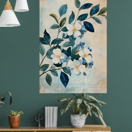 De boom met gouden bladeren is een populaire wand poster