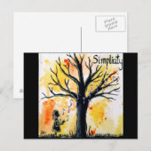 De boom serie: Eenvoud Briefkaart (Voorkant / Achterkant)