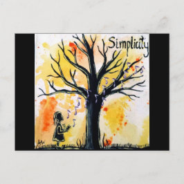 De boom serie: Eenvoud Briefkaart