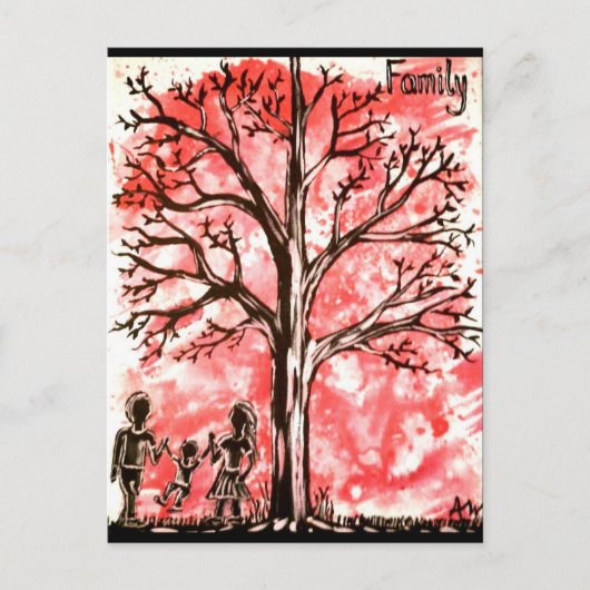 De boom serie: familie briefkaart (Voorkant)