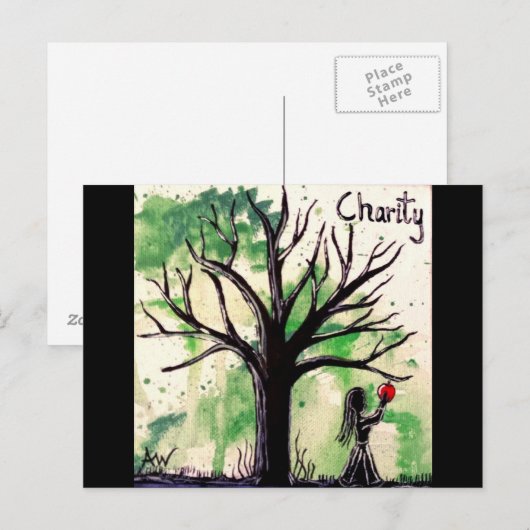 De boom serie: liefdadigheid briefkaart (Voorkant / Achterkant)