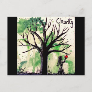 De boom serie: liefdadigheid briefkaart