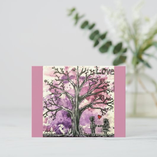 De boom serie: Liefde Briefkaart (Staand voorkant)