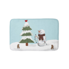 De Boom Snowman Bath Mat decorteren