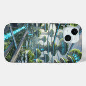 De boom-stad van morgen Case-Mate iPhone case (Achterkant (horizontaal))