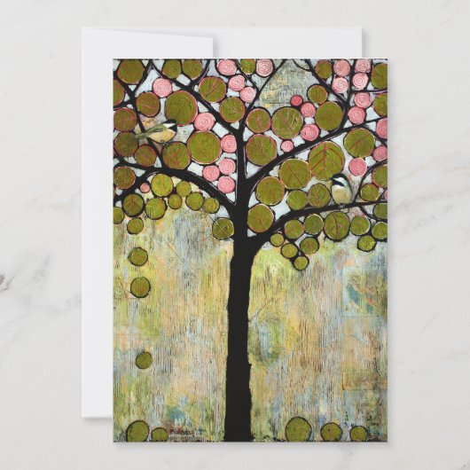 De Boom van Chickadee bewaart de Datum Save The Date (Voorkant)