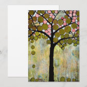 De Boom van Chickadee bewaart de Datum Save The Date (Voorkant / Achterkant)