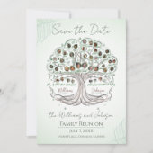 De Boom van de familie hervat sparen de Uitnodigin Kaart (Voorkant)