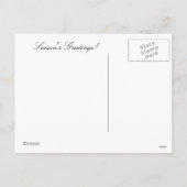 De Boom van de hulst met Appelen en Roze Kerstmis Feestdagenkaart (Achterkant)