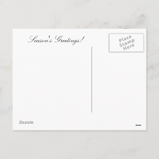 De Boom van de hulst met Appelen en Roze Kerstmis Feestdagenkaart (Achterkant)