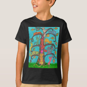 De Boom van de kat van het Leven T-shirt