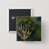 De boom van de kennis van goed en kwaad vierkante button 5,1 cm (Voorkant /achterkant)