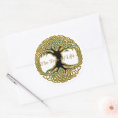 De boom van de Klassieke Ronde Sticker van het Lev (Envelop)