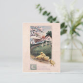 De Boom van de Kornoelje van de Werf van het Feestdagenkaart (Staand voorkant)