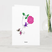 de boom van de libelvakantie feestdagen kaart (Achterkant)