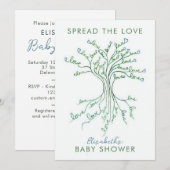 De boom van de Liefde Betekenis Persoonlijk Baby s Kaart (Voorkant / Achterkant)