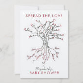 De boom van de Liefde Betekenis Persoonlijk Baby s Kaart (Voorkant)