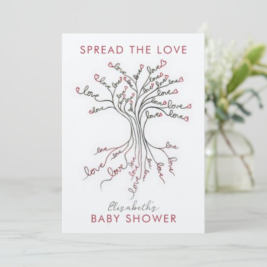 De boom van de Liefde Betekenis Persoonlijk Baby s Kaart (Staand voorkant)