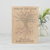 De boom van de Liefde Betekenis Persoonlijk Baby s Kaart (Staand voorkant)