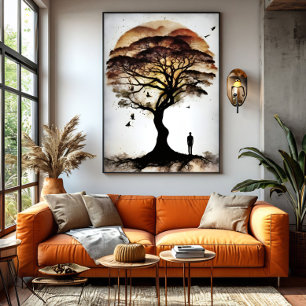 De boom van de stille geheimen canvas afdruk