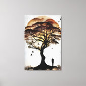 De boom van de stille geheimen canvas afdruk (Voorkant)