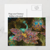 De Boom van de Vakantie van het Ornament van Feestdagenkaart (Voorkant / Achterkant)