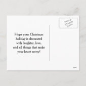 De Boom van de Vakantie van het Ornament van Feestdagenkaart (Achterkant)