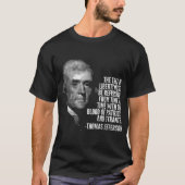 De boom van de vrijheid Thomas Jefferson citeert g T-shirt (Voorkant)